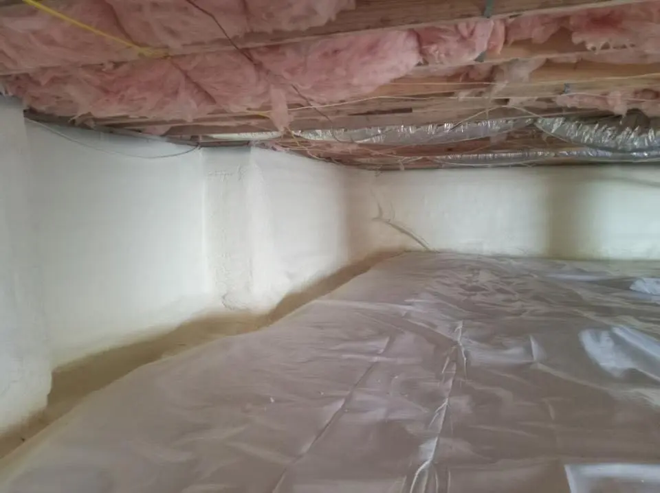 Crawl space encapsulation with closed-cell spray foam for Attic Insulation in Maurice River